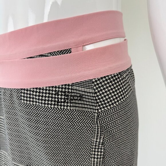 DIOR by JOHN GALLIANO c.'02 Vintage Houndstooth Gingham Cover-Up - Picture 8 of 8